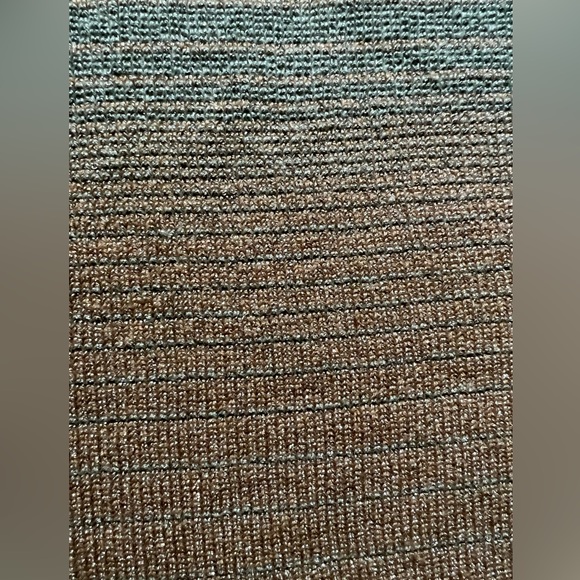 New Ann Taylor Ombre Almond Aqua Lurex Sweater Dress Sz PS - Picture 15 of 16